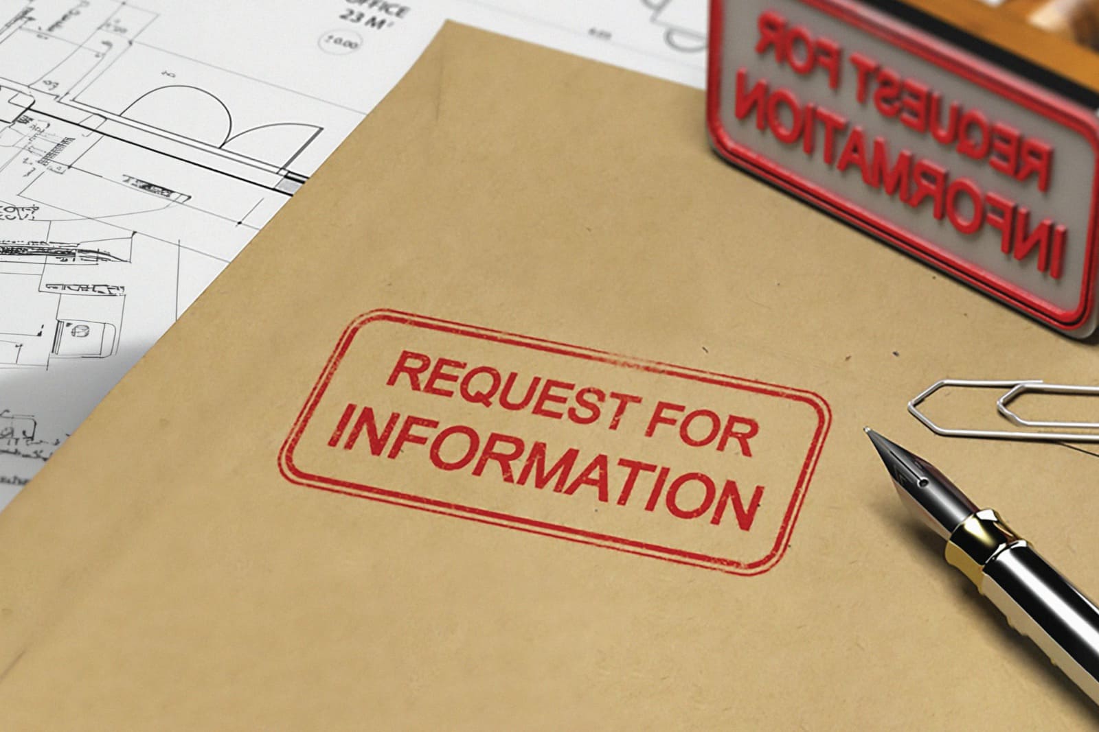 request for info stamp